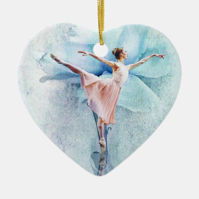 Die Ballerina Keramik Ornament (Vorne)