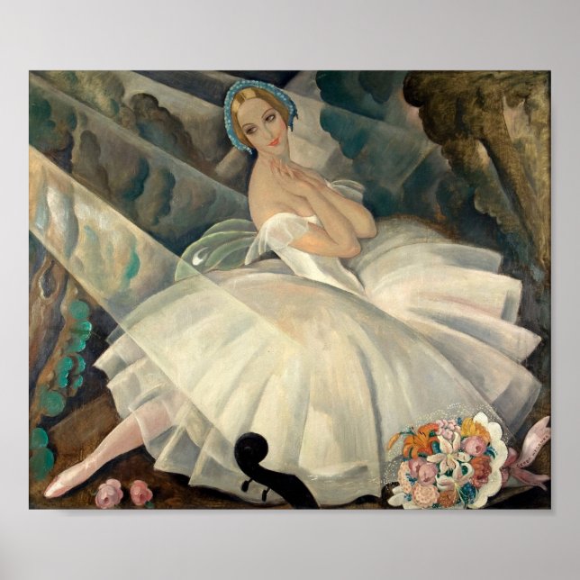 Die Ballerina Ulla Poulsen - Gerda Wegener Poster (Vorne)