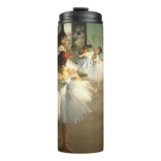Die Balletttanzklasse Edgar Degas Moderne Farbe  Thermosbecher (Vorderseite)
