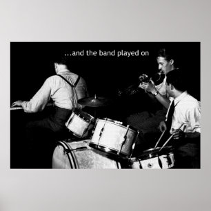 Die Band spielte auf 36 x 24 Poster