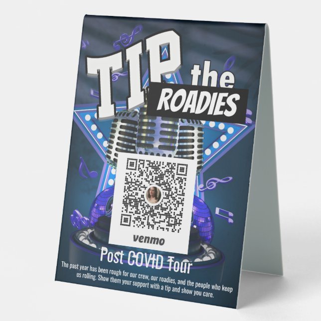 Die Band Venmo Tischaufsteller (Vorderseite)
