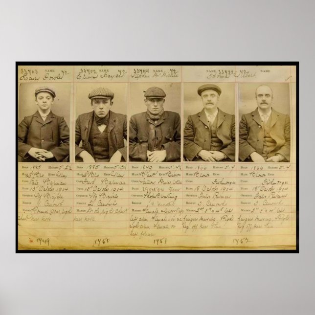 Die Bande nannte die Peaky Blinders, die in Poster (Vorne)