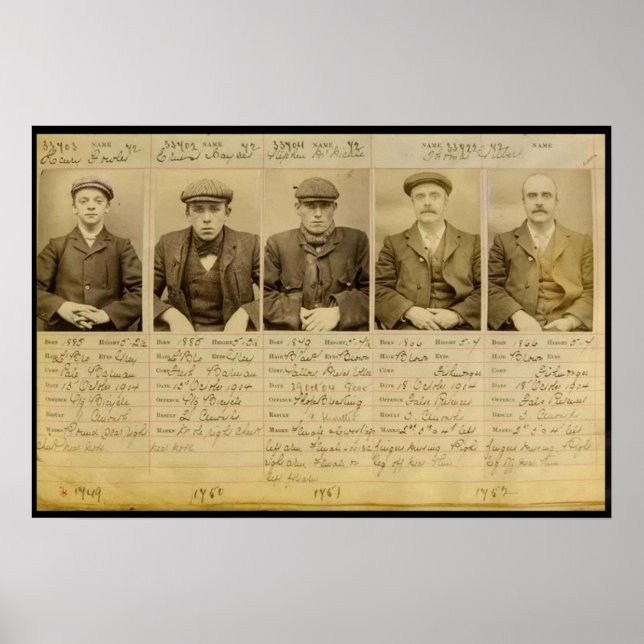 Die Bande nannte die Peaky Blinders, die in Poster (Vorne)