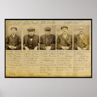 Die Bande nannte die Peaky Blinders, die in Poster