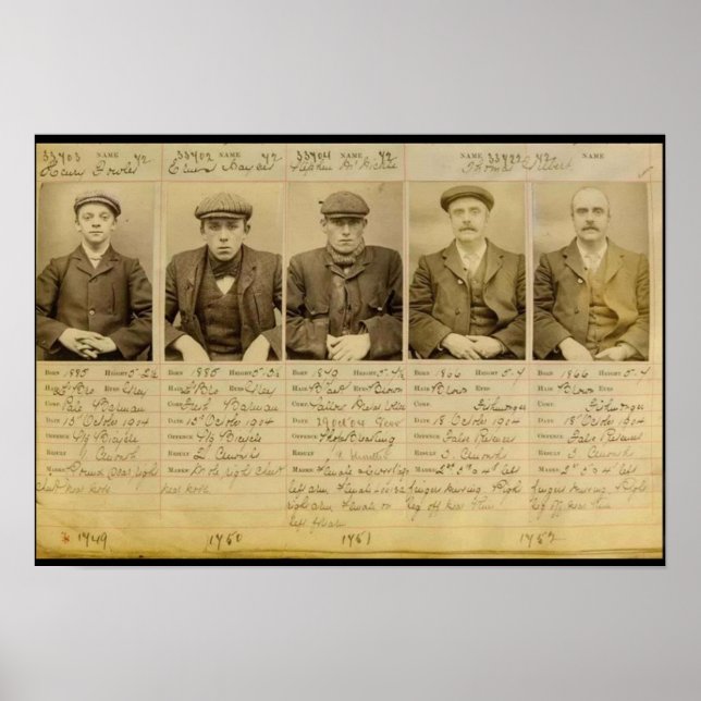 Die Bande nannte die Peaky Blinders, die in Poster (Vorne)