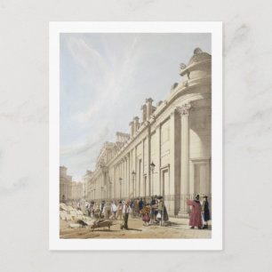 Die Bank von England, die auf das Mansion Ho blick Postkarte