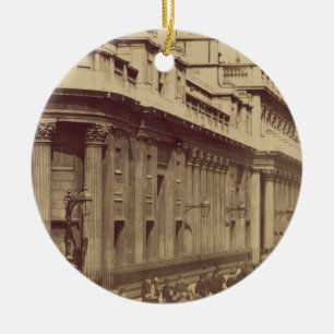 Die Bank von England, London, c.1880 (Sepia-Foto) Keramikornament