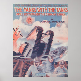 Die Banken mit den Tanks Poster