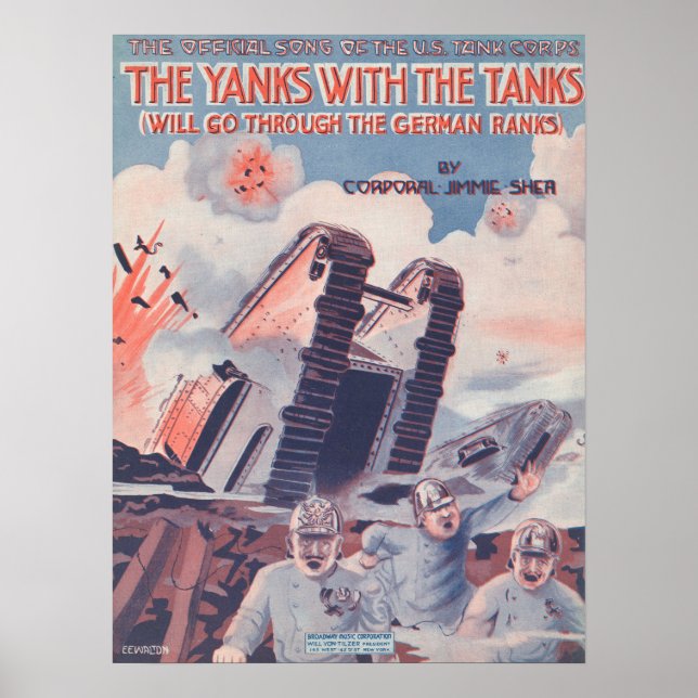 Die Banken mit den Tanks Poster (Vorne)