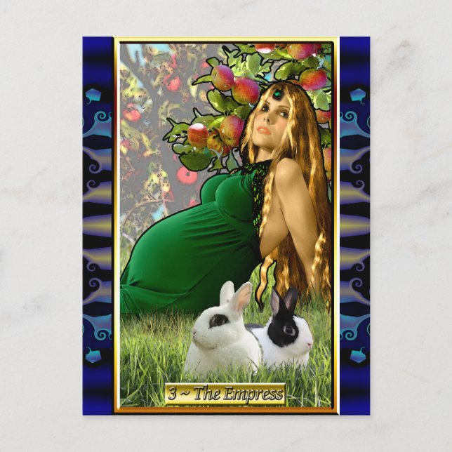 Die Banx-Tarot-Empress-Postkarte Postkarte (Vorderseite)