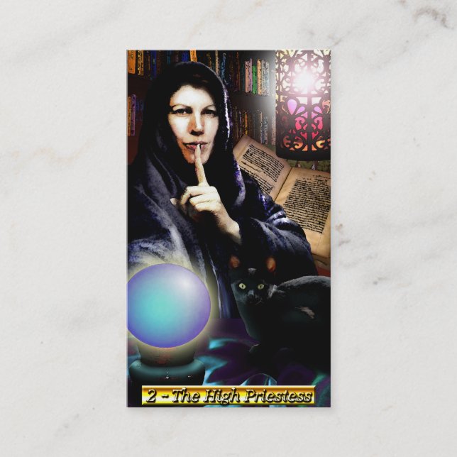 Die Banx Tarot-hohen Priesterin-Geschäfts-Karten Visitenkarte (Vorderseite)