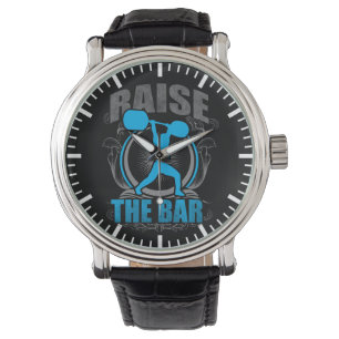 Die Bar erhöhen - Motivierend Gewichtszunahme Armbanduhr
