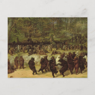 Die Bärenmalerei - William Holbrook Bart Postkarte