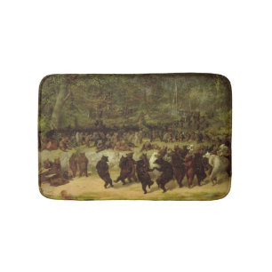 Die Bärentanzmalerei - William Holbrook Bart Badematte