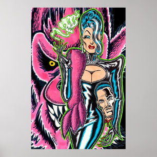 Die Baroness™ und ihr rosa Werwolf Poster