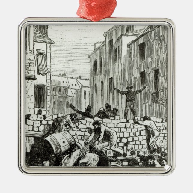 Die Barrikade Ornament Aus Metall (Vorne)