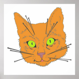 Die Bärte der Katze Poster