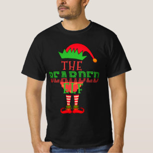 Die bärtige Elf-Familie passende Weihnachtspyjama  T-Shirt