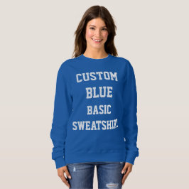 Die BASIC-BLAU-SWEATSHIRT der kundenspezifischen Sweatshirt