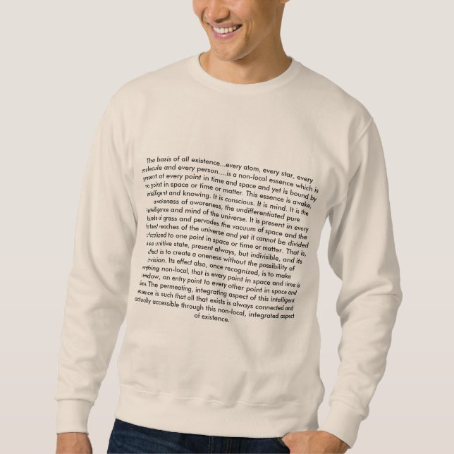 Die Basis alles Bestehens Sweatshirt (Vorderseite)