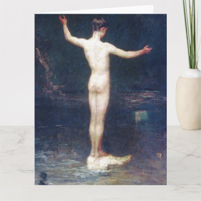 Die Bathers Fine Art Grußkarte Karte (Vorderseite)
