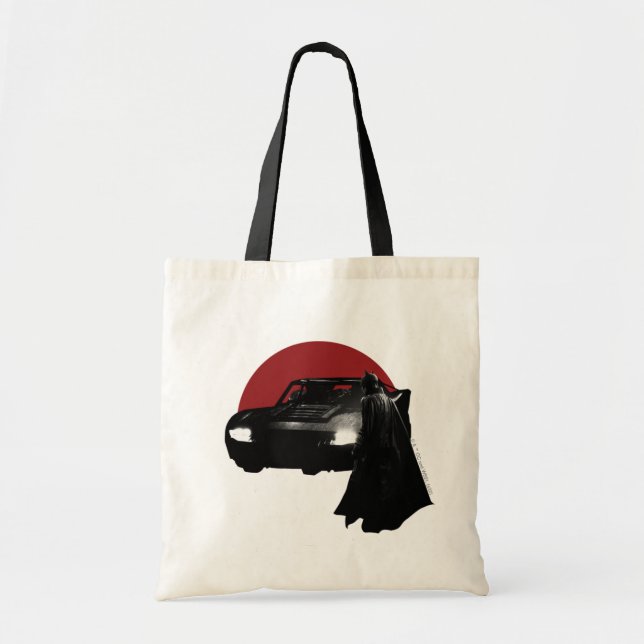 Die Batman & Batmobile Grafik Tragetasche (Vorne)