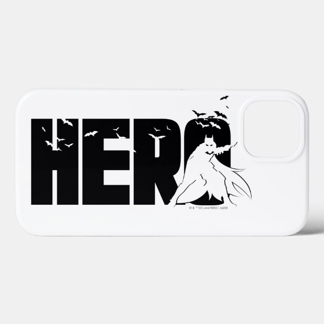 Die Batman-Grafik "Hero" Case-Mate iPhone Hülle (Rückseite (Horizontal))