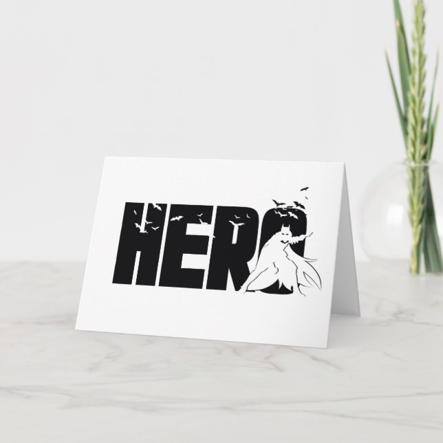 Die Batman-Grafik "Hero" Karte (Vorderseite)