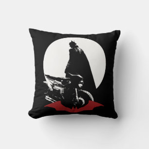 Die Batman Motorrad-Silhouette Kissen