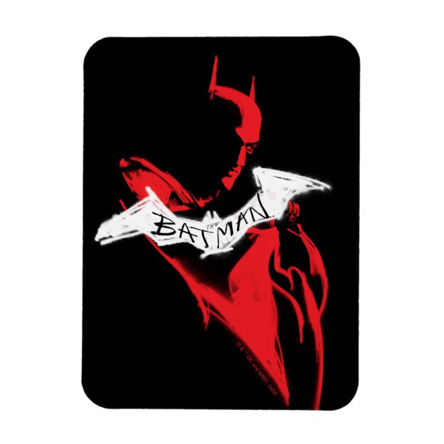 Die Batman Spraypaint-Kontur Magnet (Vertikal)