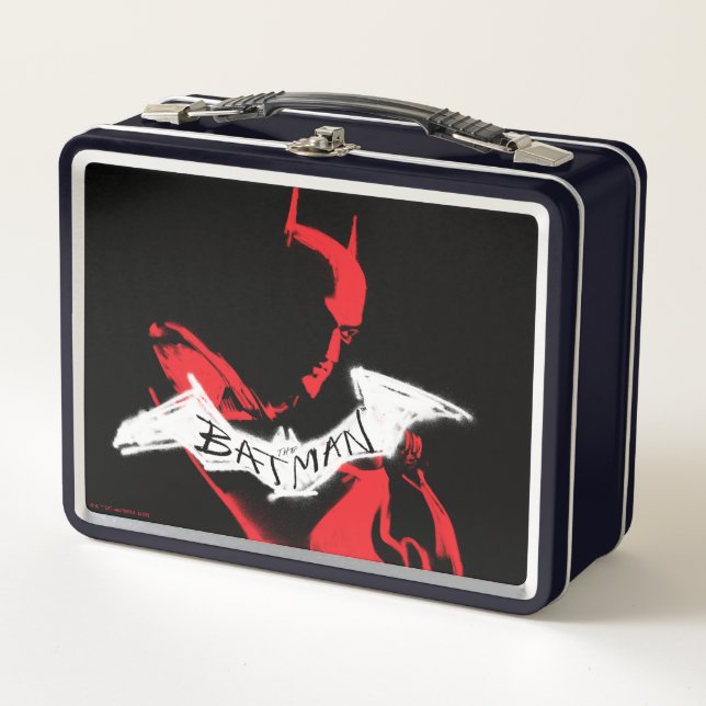 Die Batman Spraypaint-Kontur Metall Brotdose (Vorderseite)