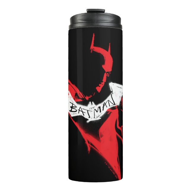 Die Batman Spraypaint-Kontur Thermosbecher (Vorderseite)