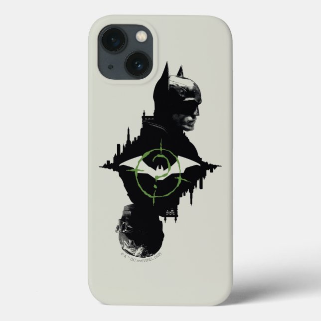 Die Batman- und die Riddler-Grafik Case-Mate iPhone Hülle (Rückseite)