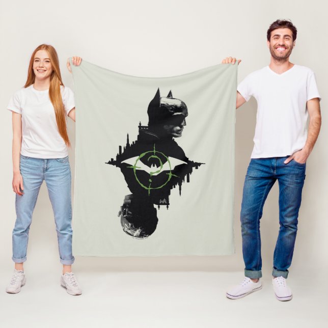 Die Batman- und die Riddler-Grafik Fleecedecke (Beispiel)