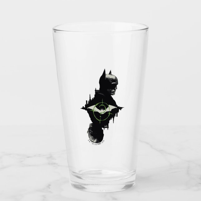 Die Batman- und die Riddler-Grafik Glas (Vorderseite)