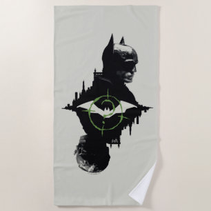 Die Batman- und die Riddler-Grafik Strandtuch