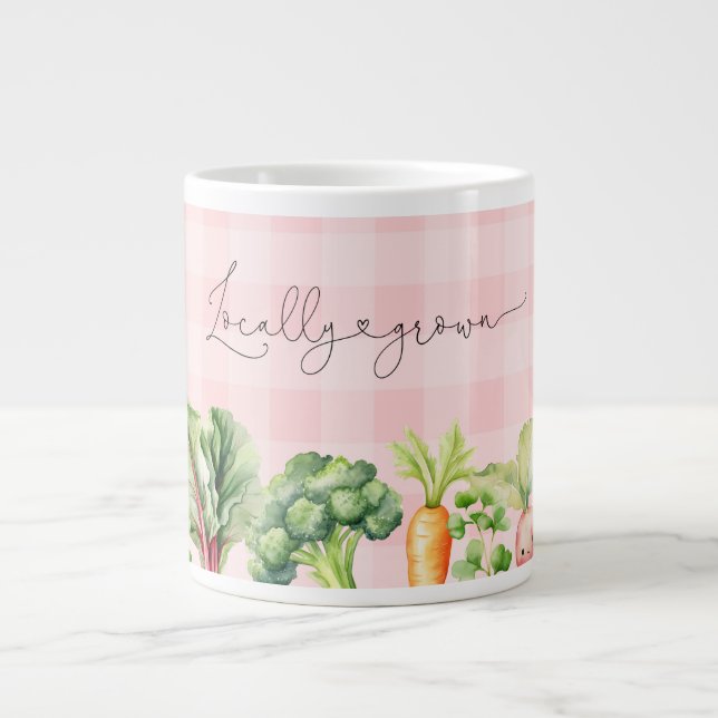 Die Bauer in der Gegend verkaufen rosa Babydusche Jumbo-Tasse (Vorderseite)