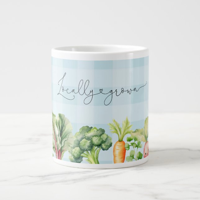 Die Bauern der Umgebung vermarkten eine blaue Baby Jumbo-Tasse (Vorderseite)