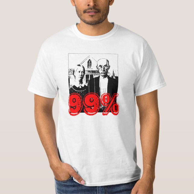 Die Bauern sind auflehnendes 99% T-Shirt (Vorderseite)