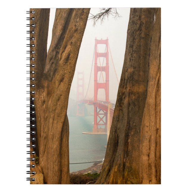 Die Bäume Golden gate bridges | von übersehen Notizblock (Vorderseite)