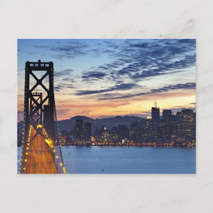 Die Bay Bridge von Treasure Island Postkarte
