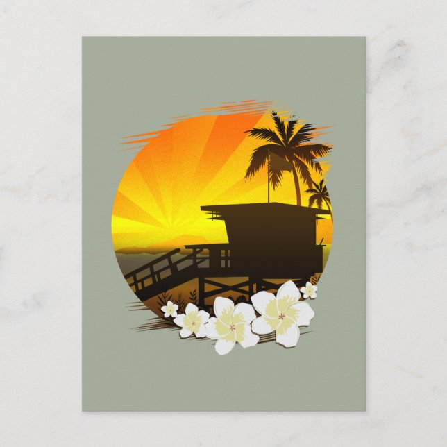 Die Beach Life Postkarte (Vorderseite)