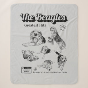 Die Beagle besten Hits Album cov Sherpa Blanket Sherpadecke