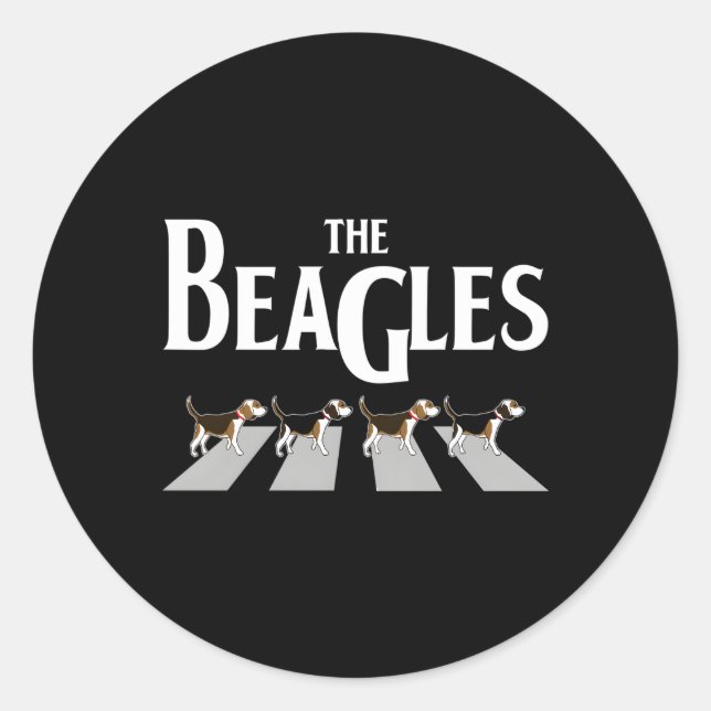 Die Beagles Runder Aufkleber (Vorderseite)