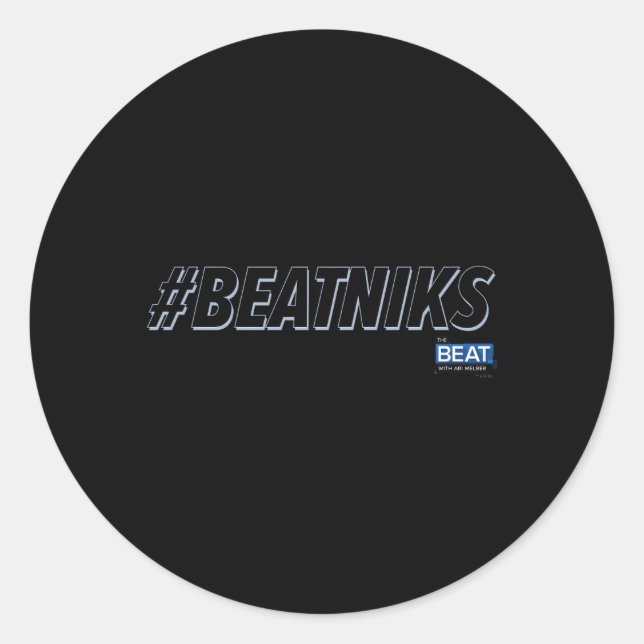Die Beat mit Ari Melber Beatniks Msnbc Runder Aufkleber (Vorderseite)