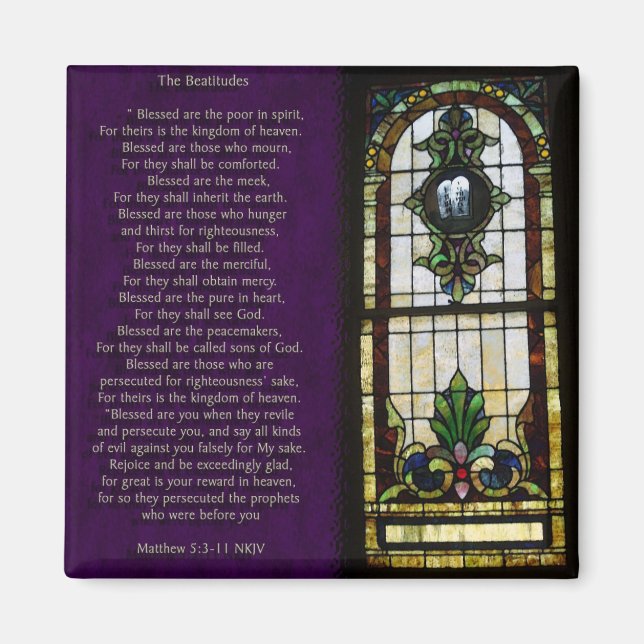Die Beatitudes Magnet (Vorne)
