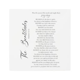 Die Beatitudes Matthew 5:2-12 Bibelschrift