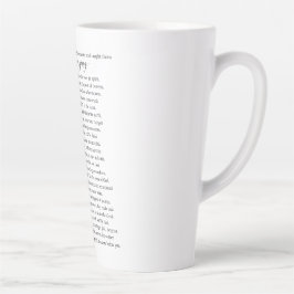 Die Beatitudes Matthew 5:2-12 Bibelschrift Milchtasse