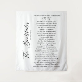 Die Beatitudes Matthew 5:2-12 Bibelschrift Wandteppich
