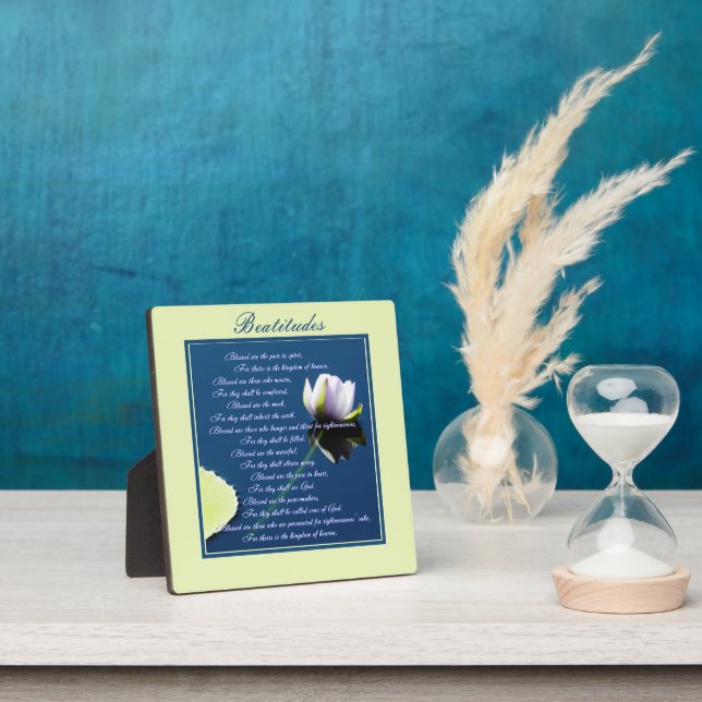 Die Beatitudes Plaque Fotoplatte (InSitu)